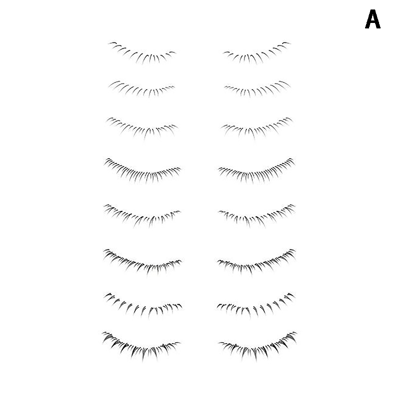🔥🔥🔥Sarawake 8 Pairs Lower Eyelash Stickers Tattoo Simulation False Eyelashes Natural Waterproof Eye Beauty Makeup Tools