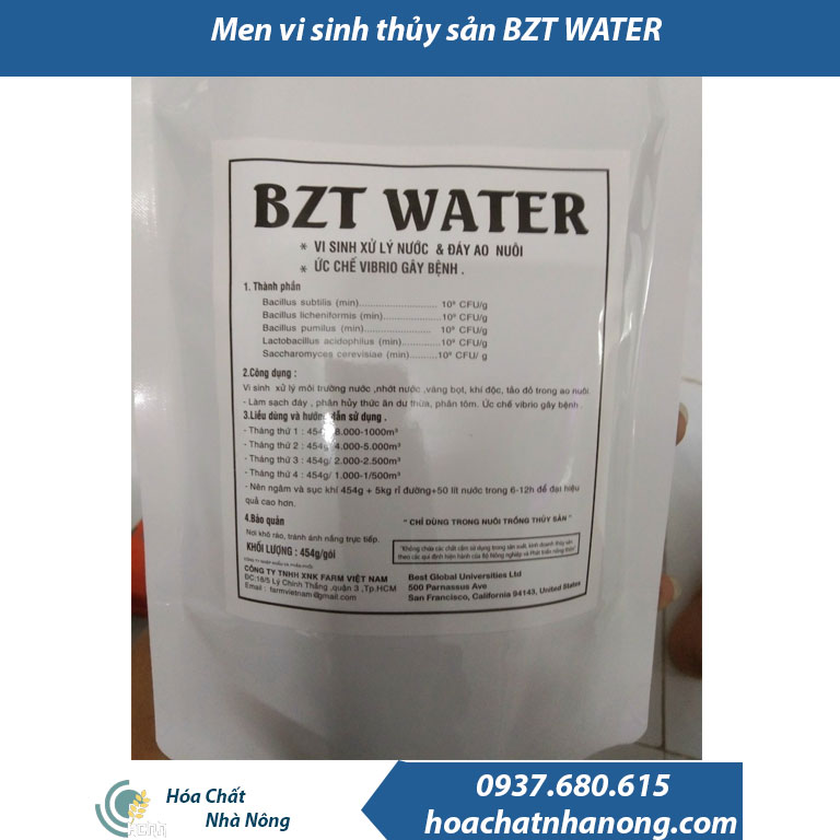 Combo Men vi sinh xử lý đáy bzt water