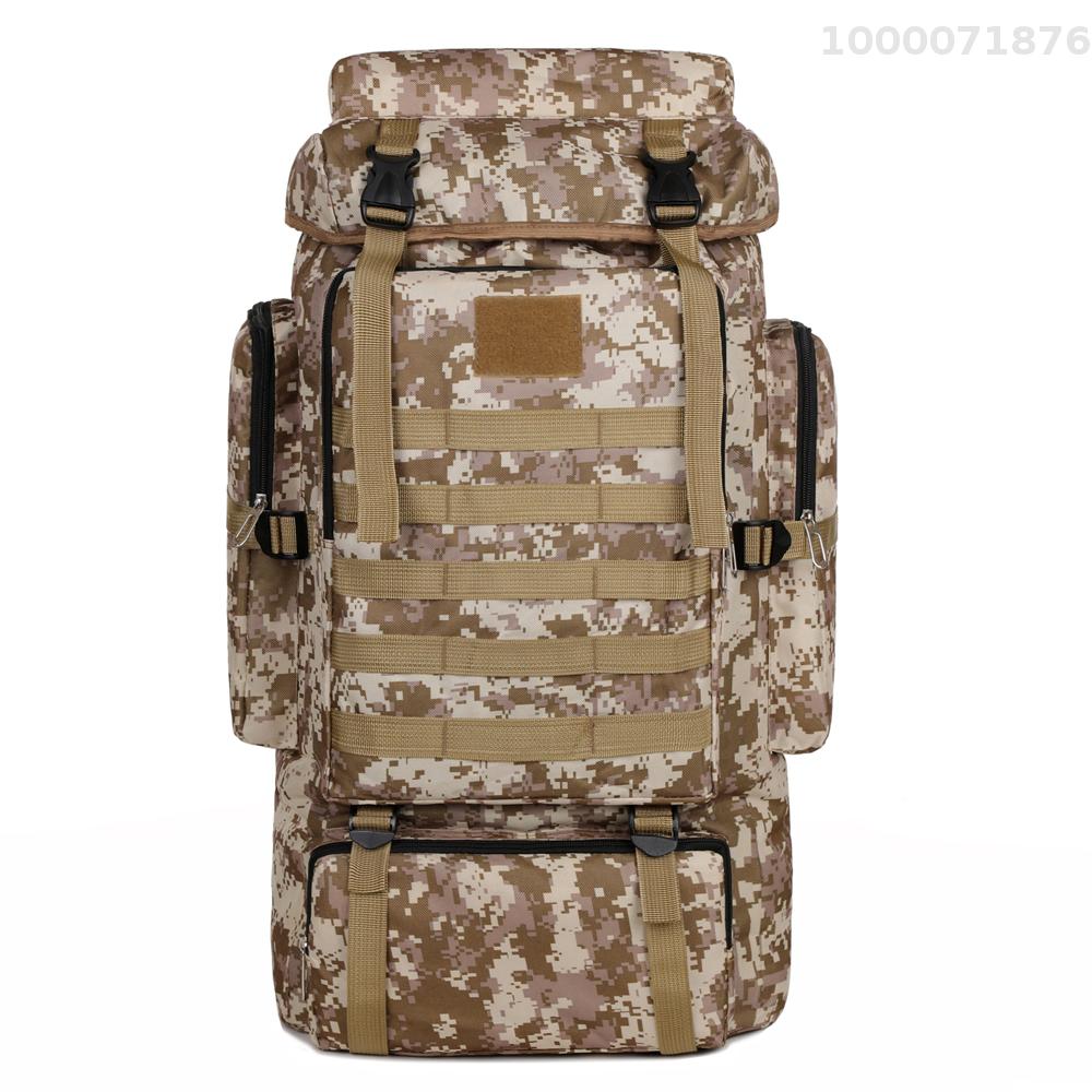 Large Capacity Hiking Backpack Outdoor Camping Rucksack Canvas Trekking Backpack