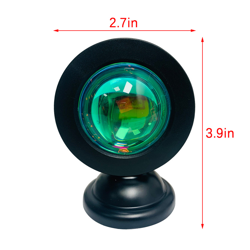 Led USB Sunset Lamp Projector Home Decor Night Light Portable Mood Light For Bedroom Living Room Wall Photography Neon Lights MENGYU. 