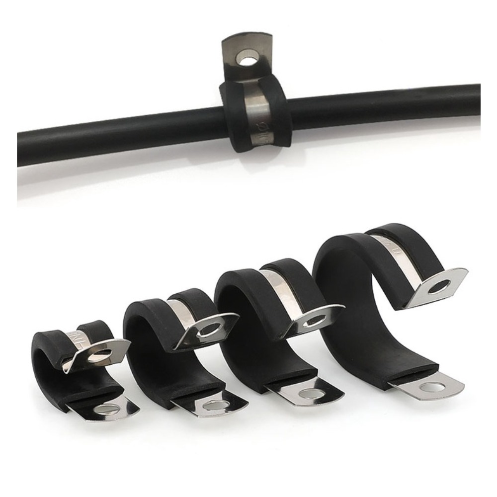 Creative%20Metal%20Wiring%20Hose%20Clamp%20R-type%20Durable%20Rubber%20Lined%20Clips%20Useful%20Mounting%20Fix%20Bracket%20Hardware%20Electrical%20Fittings%20-%20Image%204