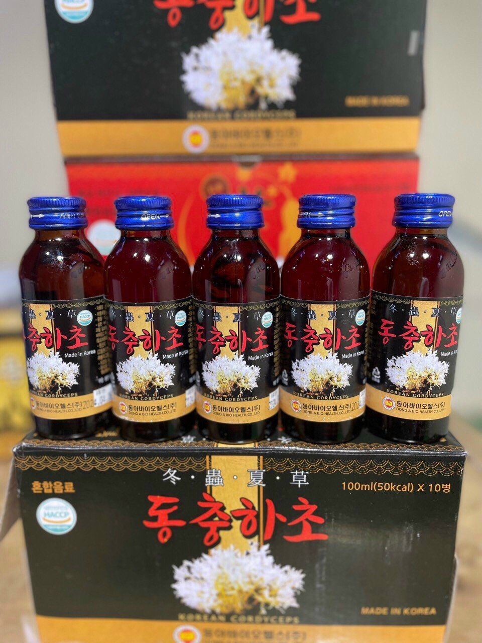 [HCM - Hộp 10 chai] Nước đông trùng hạ thảo Hàn Quốc