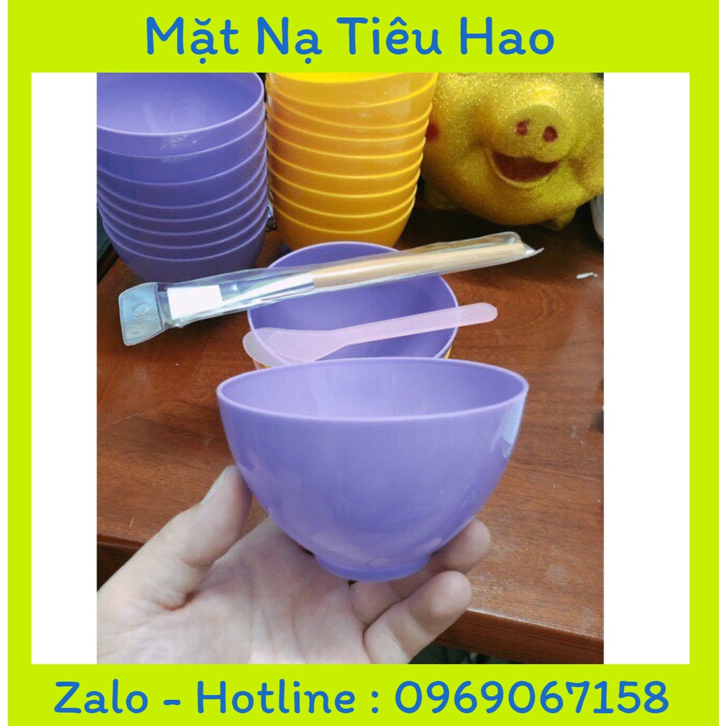 Combo bát, chổi, thìa đắp mặt dẻo siêu rẻ