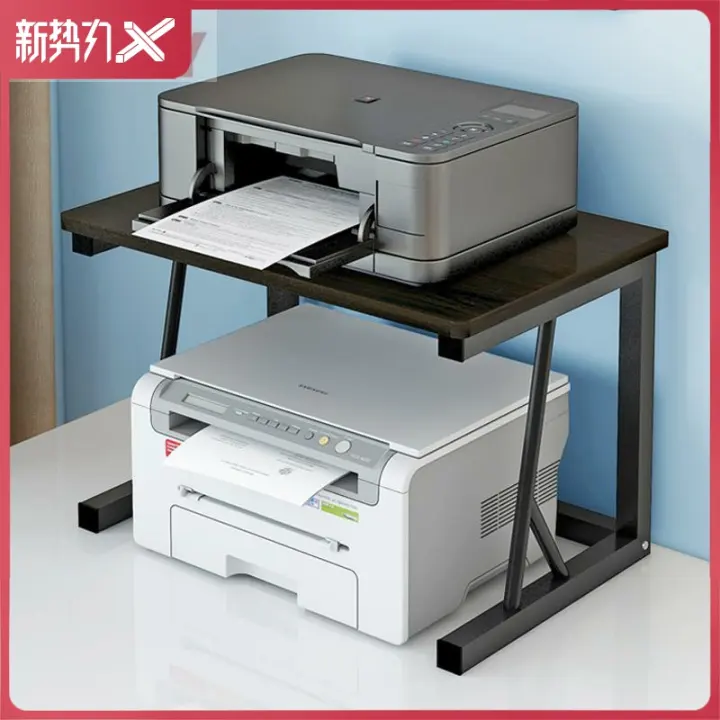 small computer desk with printer space