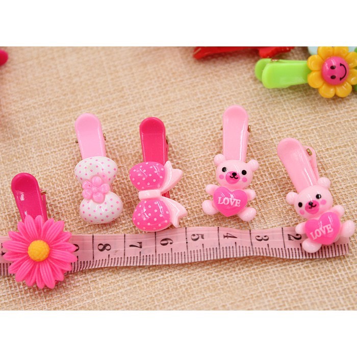 set 10 kẹp tóc nhiều hình đáng yêu ( Màu Ngẫu Nhiên)