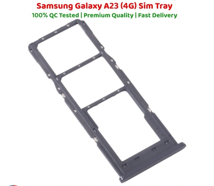 Samsung Galaxy A23 Dual SIM Tray Sim Jacket Sim Slot Sim Door For Samsung Galaxy A23 _ Black