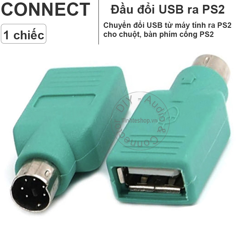 PS2 6 PIN to USB female connecto Mouse/Keyboard to PC