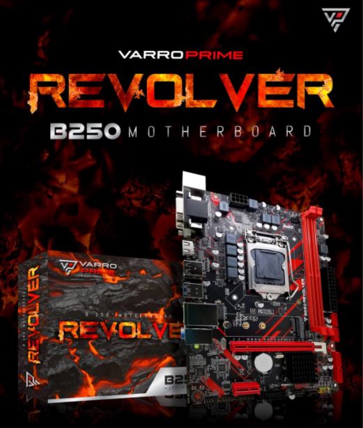 Motherboard varro prime intel B250 revolver gen ddr4 lga