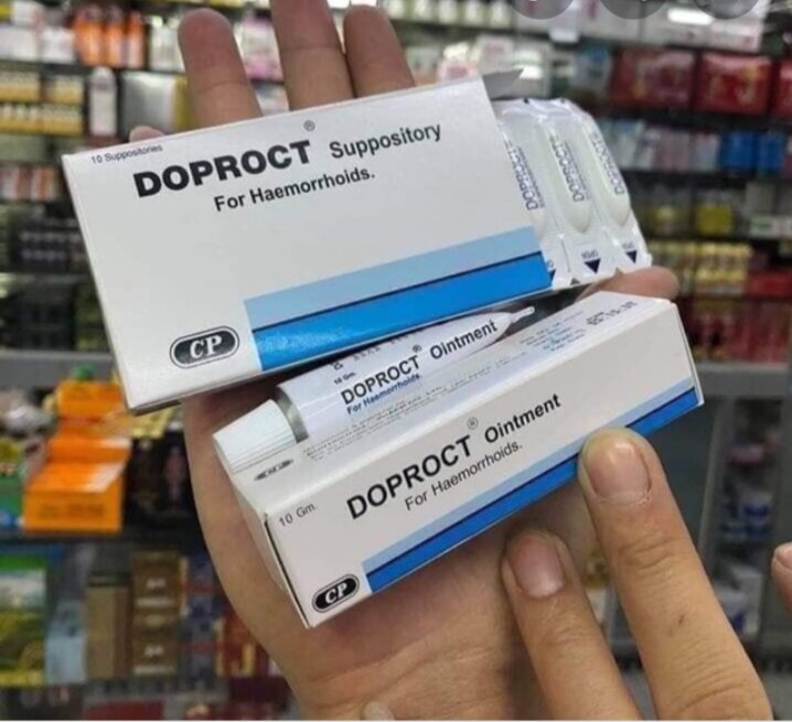 (Chính Hãng) Combo Kem Bôi và Đặt Trĩ DOPROCT Thái Lan Hiệu Quả