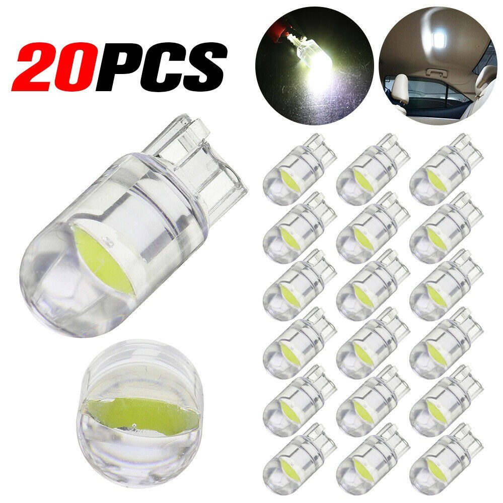 T10 led cob 6000k white w5w car interior lights for various applications