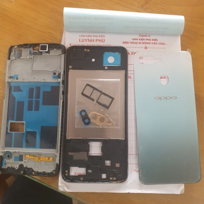 Vỏ oppo F9 bộ có khay sim (ảnh thật)