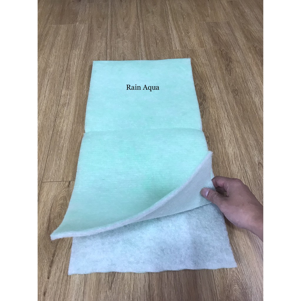 Bông ép xanh lọc nước cho bể cá cảnh . Rain Aqua
