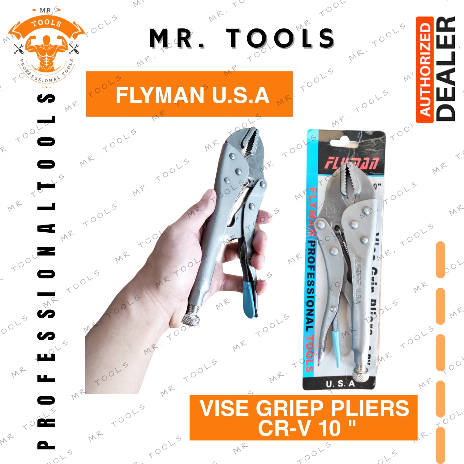 FLYMAN USA VISE GRIP PLIER SIZE 10" GRAY Lazada PH