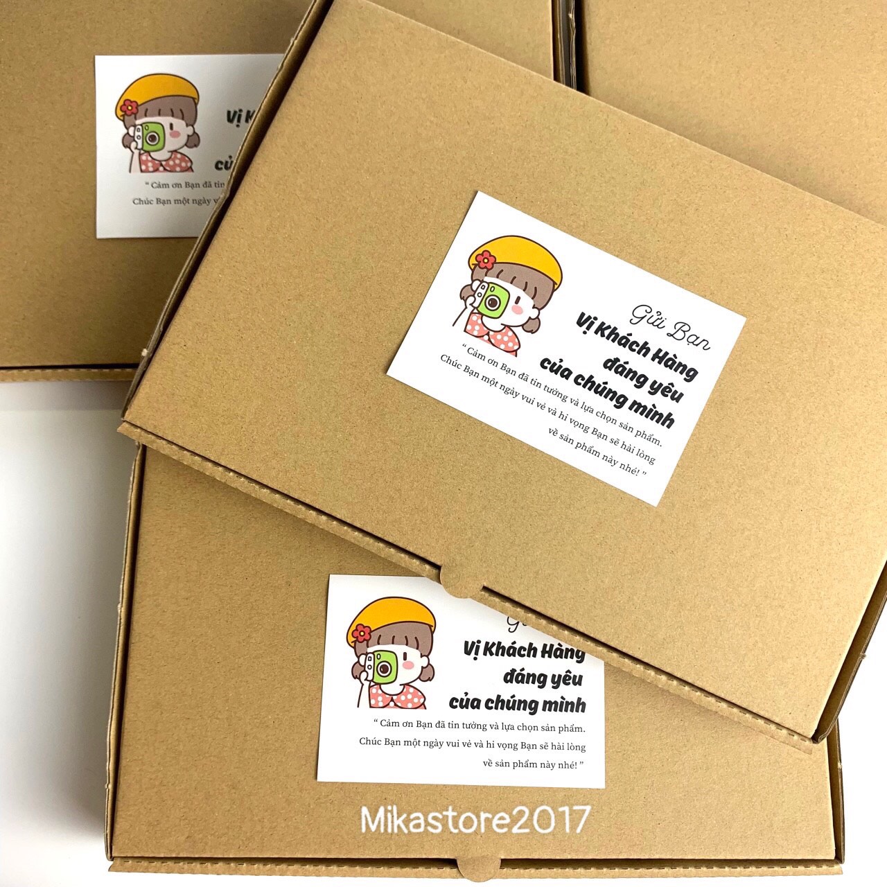 Combo Tem Dán Cảm Ơn Khách Hàng - MIKA STORE