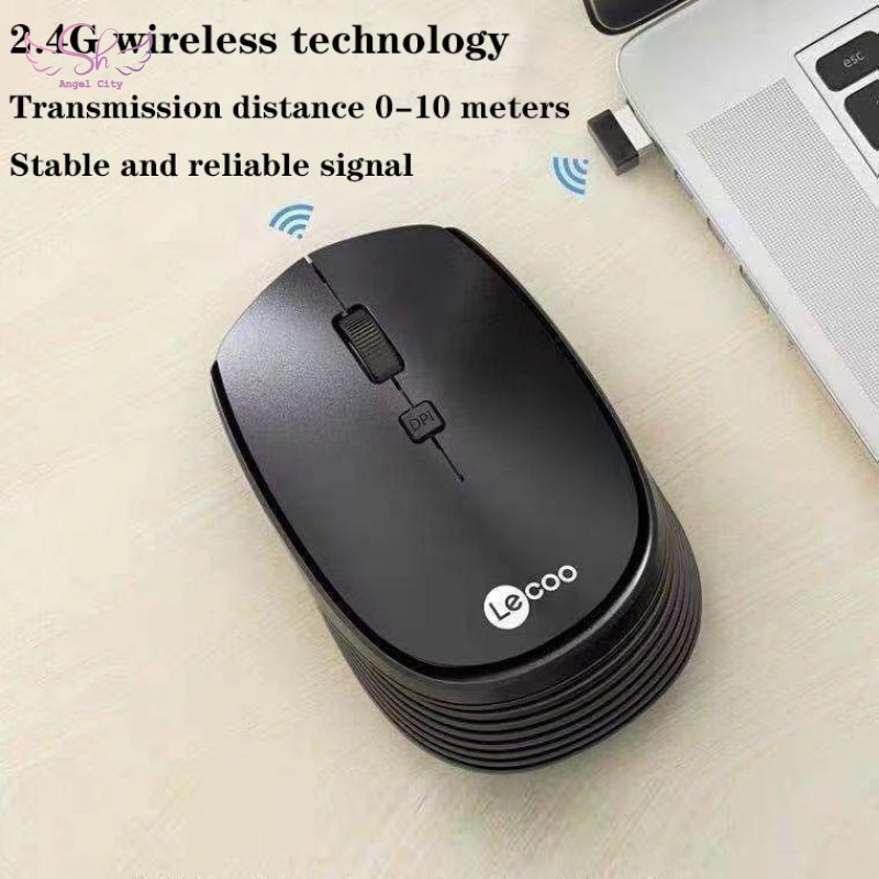 Lenovo WS202 Wireless Mouse 2.4GHz 1200DPI USB Receiver Portable Optical Mouse Mice For PC Notebook Computer
