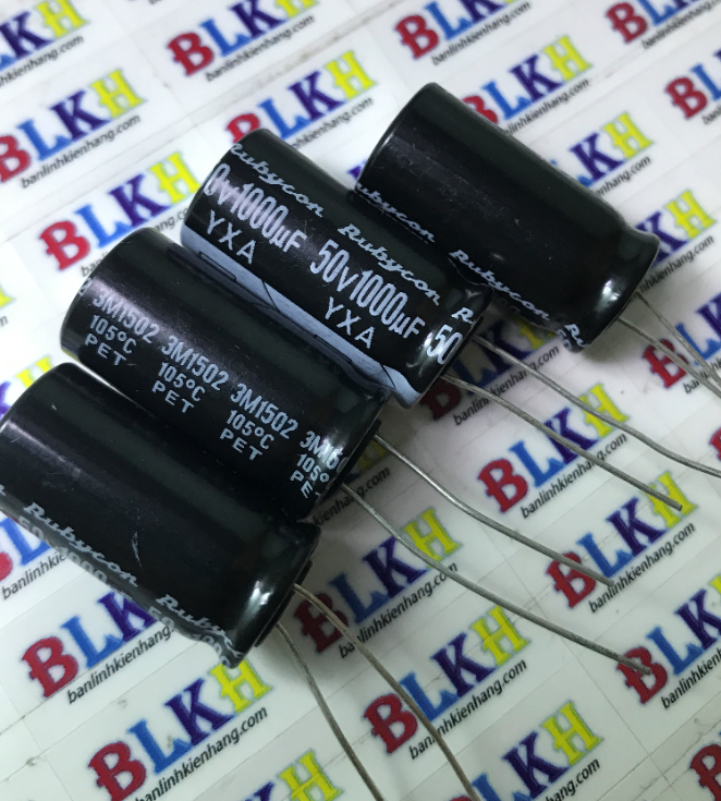 Combo 3 con tụ hóa nhật bản 50v 1000uf 12x25 chính hãng rubycon / nichicon