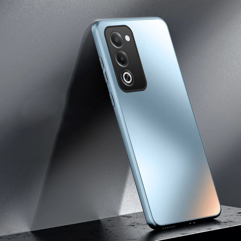 Phone case OPPO A5i Pro Shockproof Non-slip Matte meatl anti-fingerprint Hard Back cover OPPO A5 2025 Back cover.