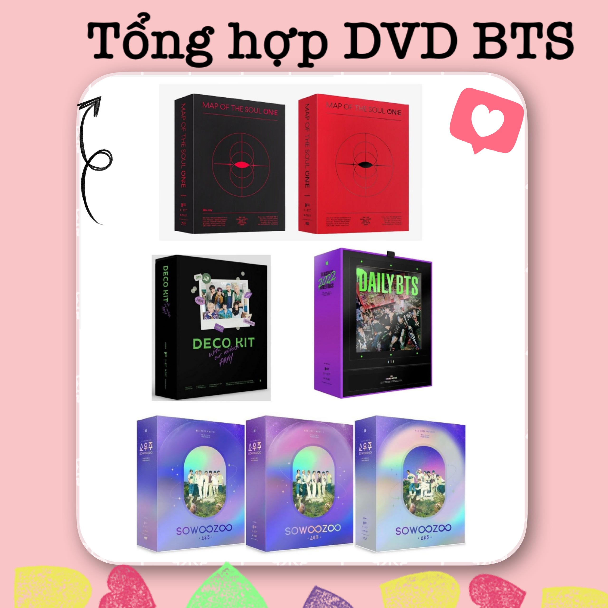 Tổng hợp dvd bluray bts có sẵn cửa hàng kpop