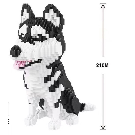 Bộ đồ chơi lắp ráp lego mô hình chó corgi teddy tương thích với thú cưng