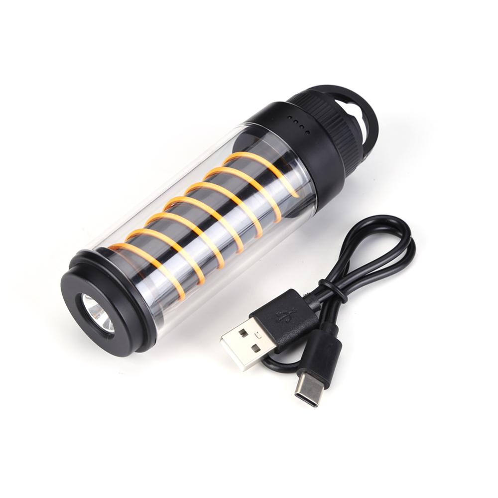 Multi-function Camping Flashlight USB Charging Recharge Soft Light Electric Torch 2835LED Electric Torch Lamp Waterproof for Camping Hiking