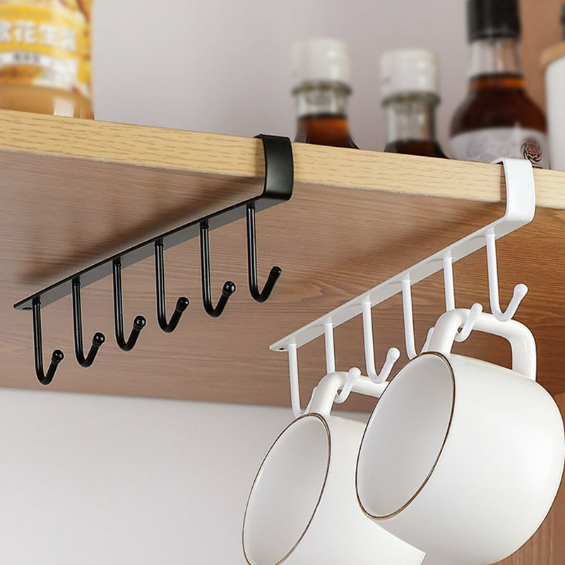 Móc treo đồ gắn kệ bếp bằng sắt tiện dụng