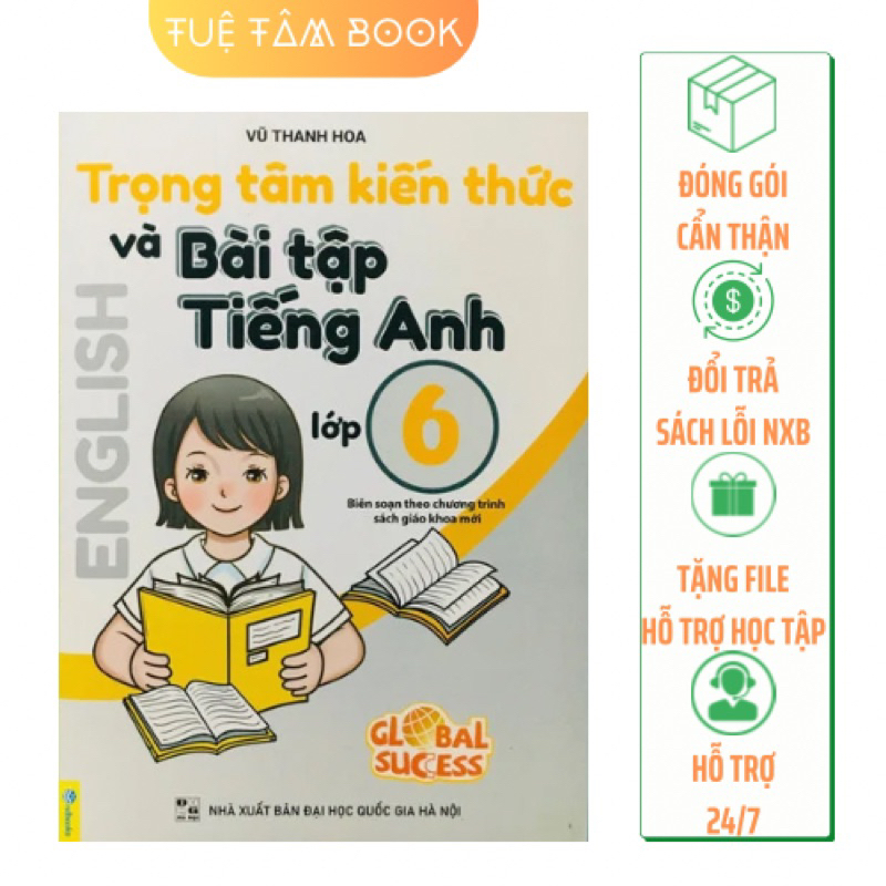 Sách - Trọng tâm kiến thức và bài tập Tiếng Anh lớp 6