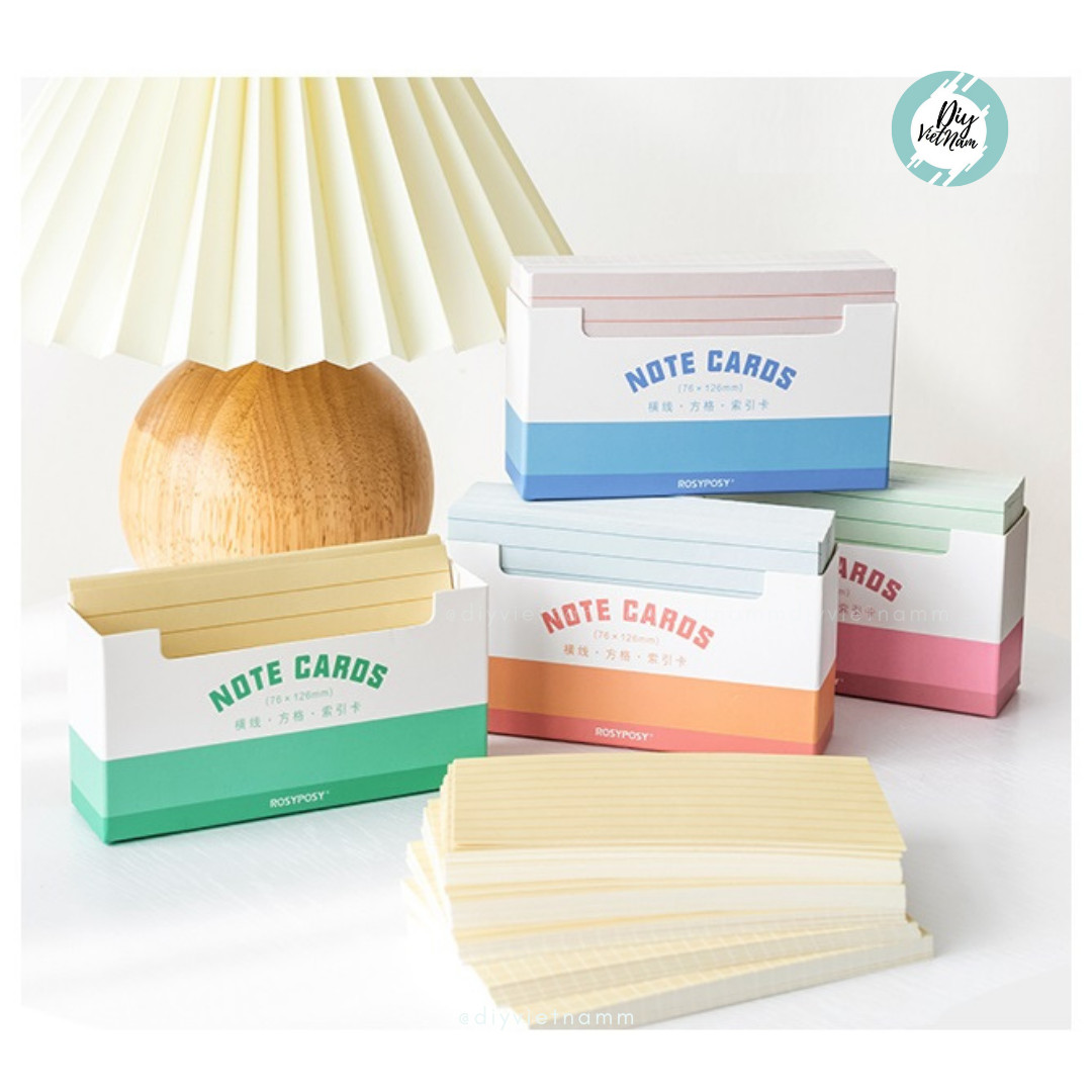 GIẤY NOTE CARDS Ô VÀ KẺ NGANG