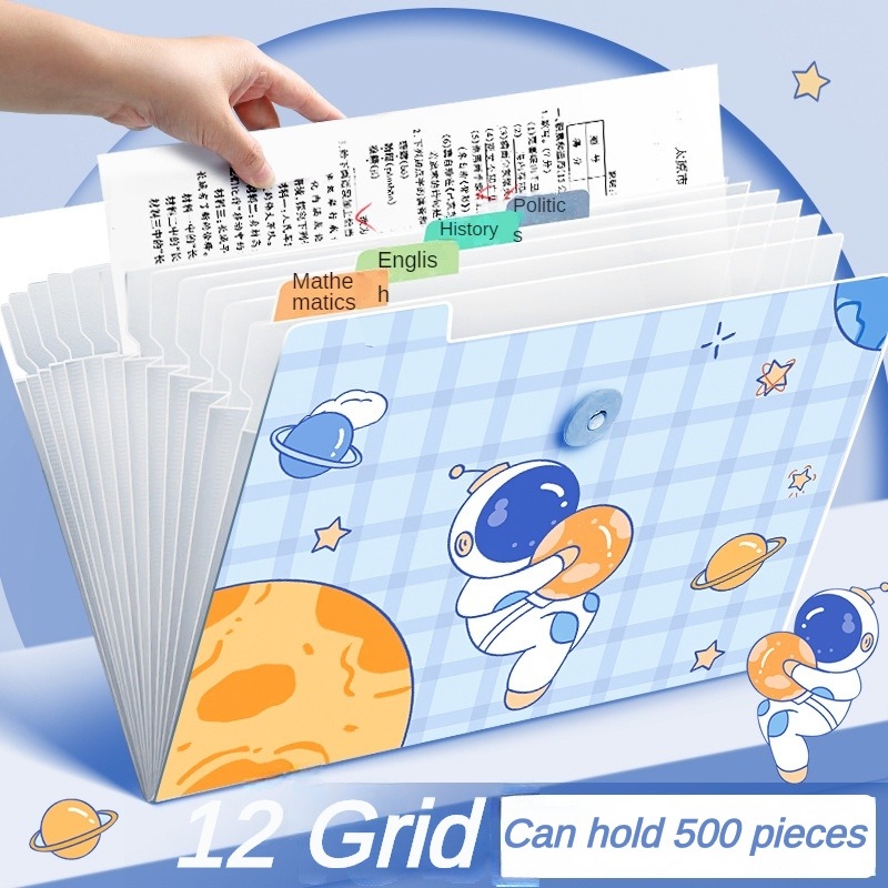 Claribelzi Expanding File Folder A4/A3 Organizer 8 Clipboard With Cover