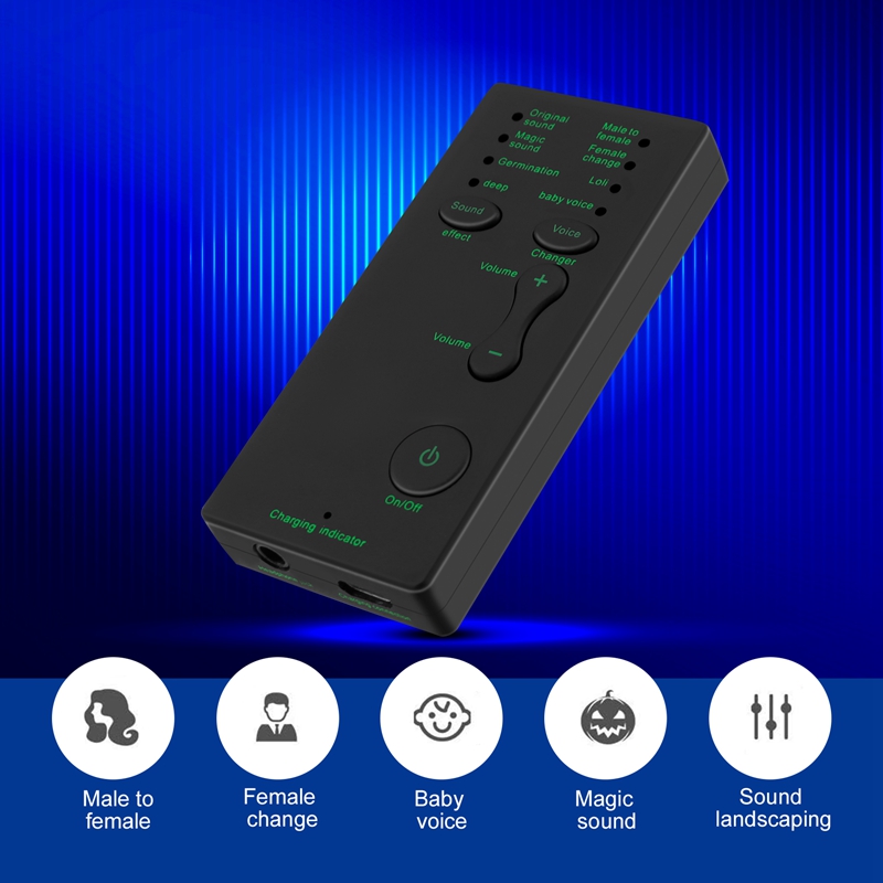 Voice Changer 7 Different Sound Changes Device for Computer Laptop