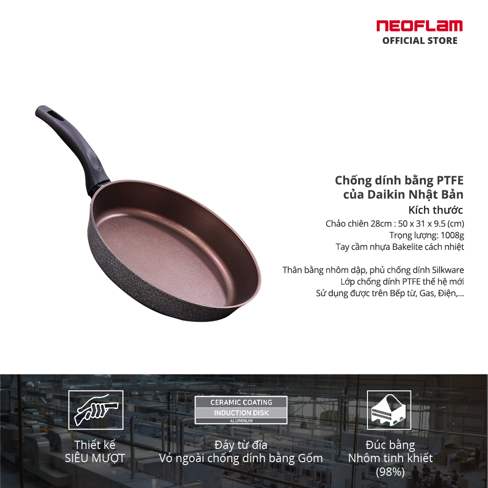 Chảo chiên Reverse Neoflam size 28cm - EC-RV-F28I