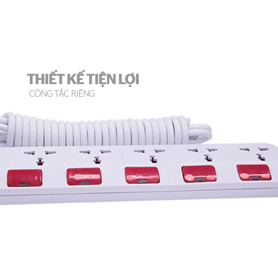 Ổ cắm điện đa năng SUNHOUSE- SHE-OC1-5RD