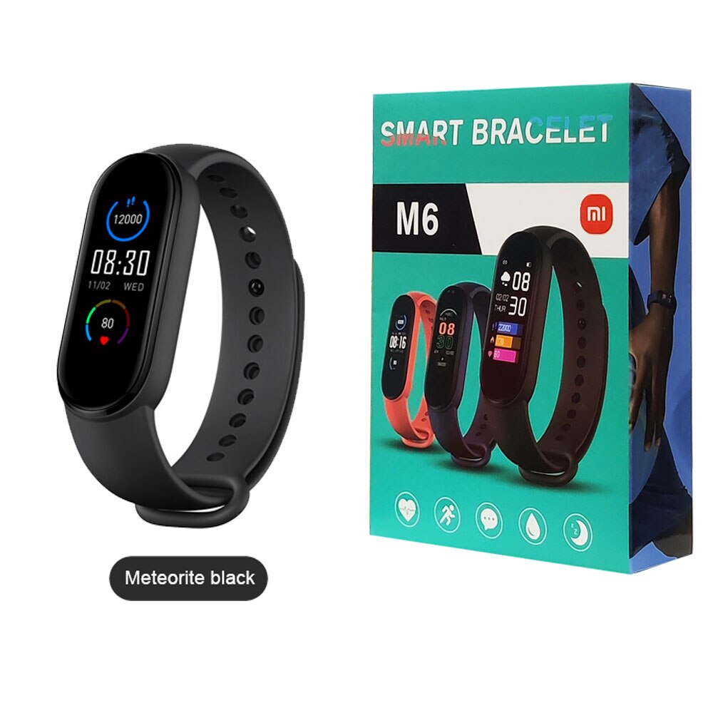 Mi Band M6 Smart Bracelet 6 Color AMOLED Screen Miband M6 Blood Oxygen Fitness Traker Bluetooth Waterproof Smart Band