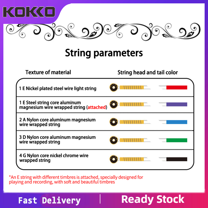 4pcs A709 Alice Violin Strings Set Steel Rope Core G String Nickel Strings Practice Play Parts 31/8/4/2
