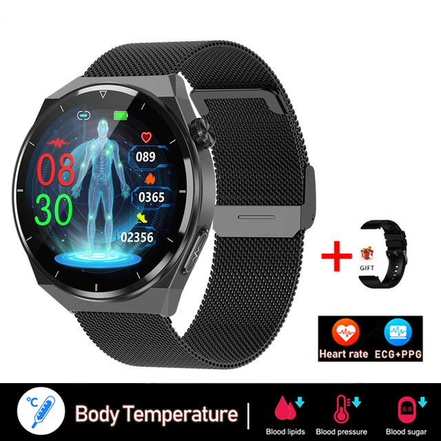 GEJIAN New Smart Watch Men Heart Rate Blood GlucoseBlood Pressure Blood ...