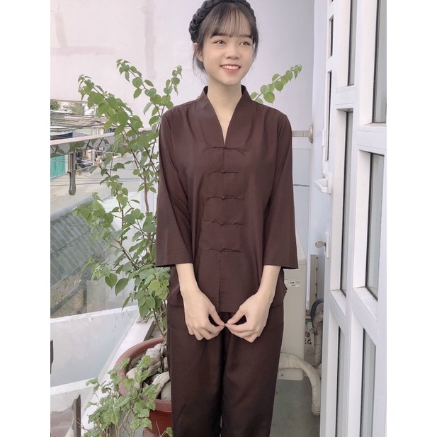 Đồ Lam Đi Chùa # Bà Lai Nút Cây Không Thêu