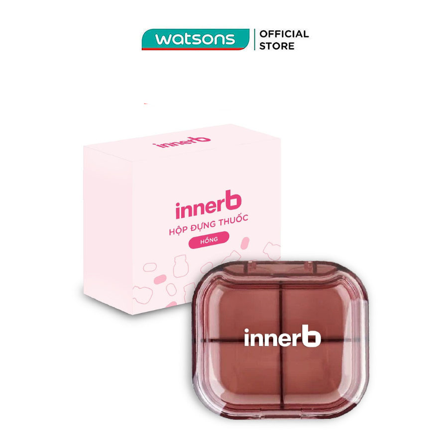 Medicine Box Innerb With 4 Compartments Pink