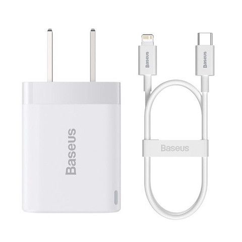 Bộ Sạc Nhanh Baseus Super Si Pro (1C 20W- Kèm Cáp C To Ip PD 20W 1M )