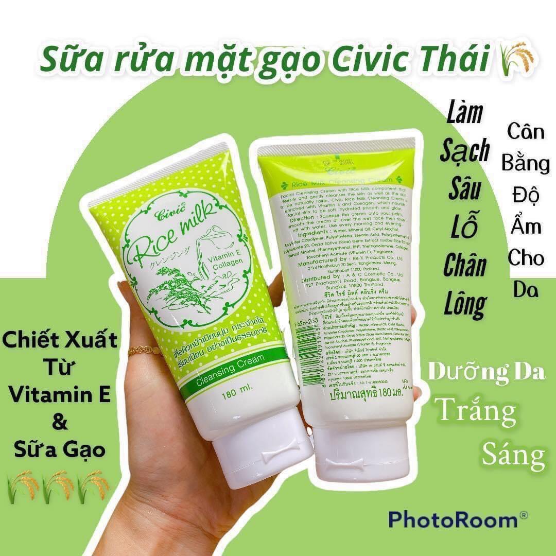 COMBO 2 CHAI SỮA RỬA MẶT GẠO SỮA THÁI LAN HATISU