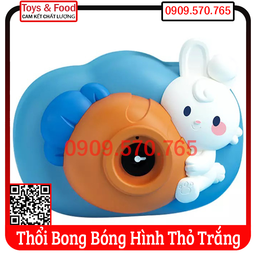 Đồ Chơi Thổi Bong Bóng Hình Thỏ Trắng