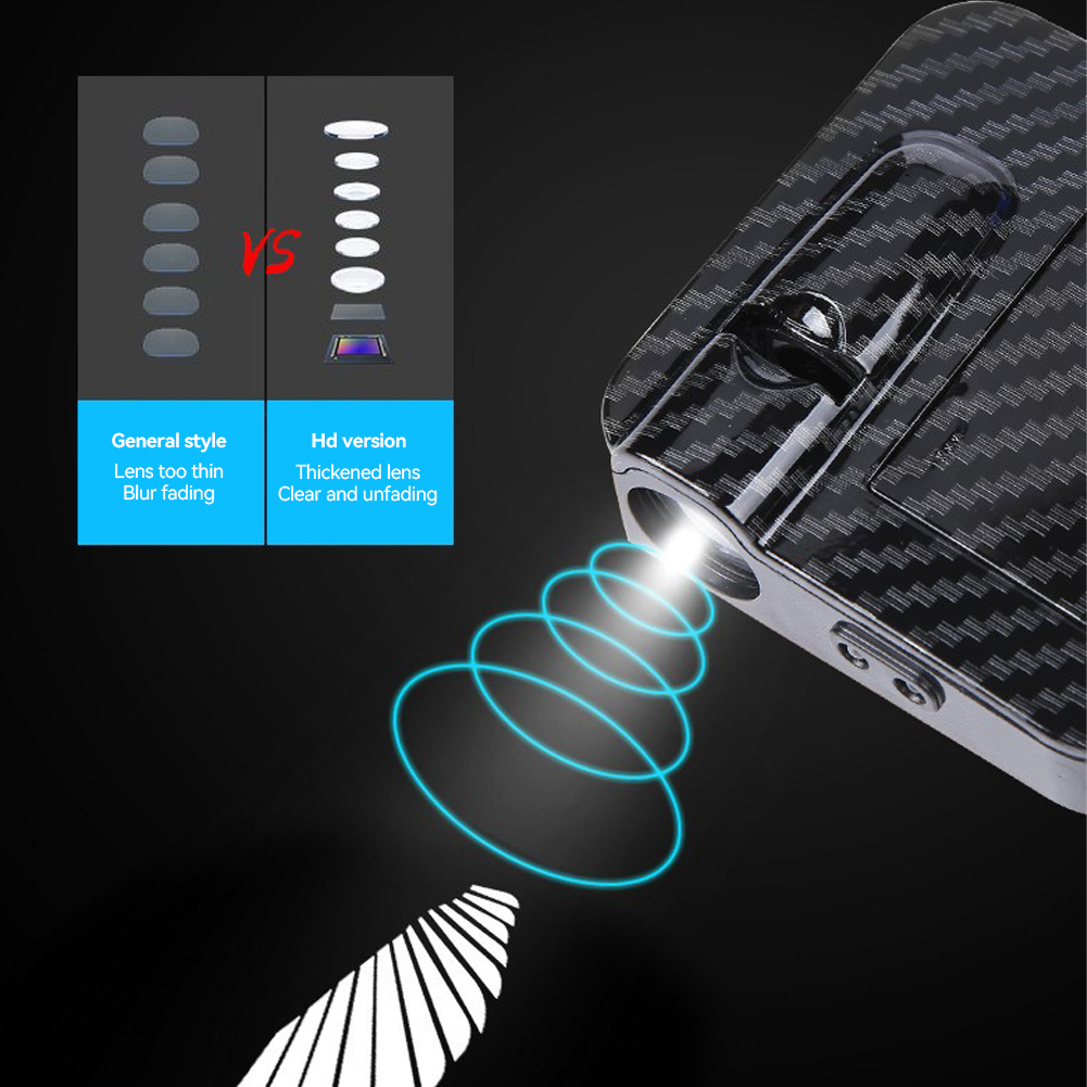 FG 2Pcs/4Pcs Car Door Projector LED Angel Wings Courtesy Shadow Lights Wireless Lamp Accessories Vehicle. 