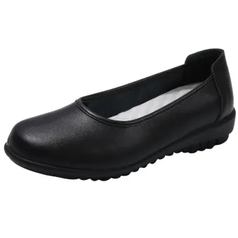 black flat shoes for work