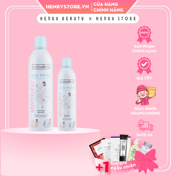 XỊT KHOÁNG CẤP ẨM LÀM DỊU DA EVOLUDERM