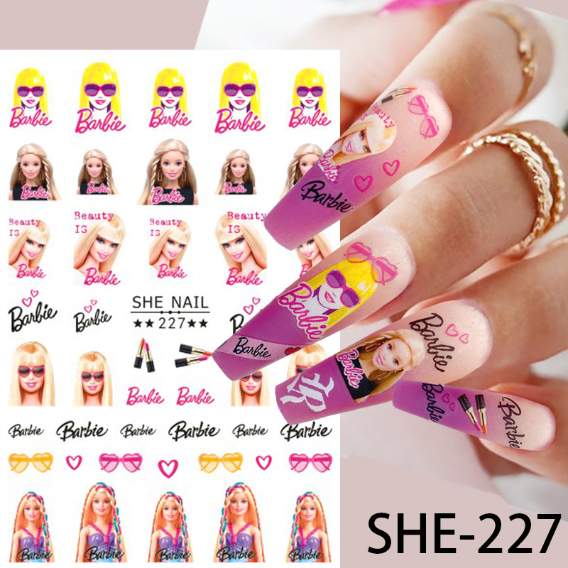 Sticker Nail 3D | Barbie Mới 2023 | Trang Trí Móng Tay