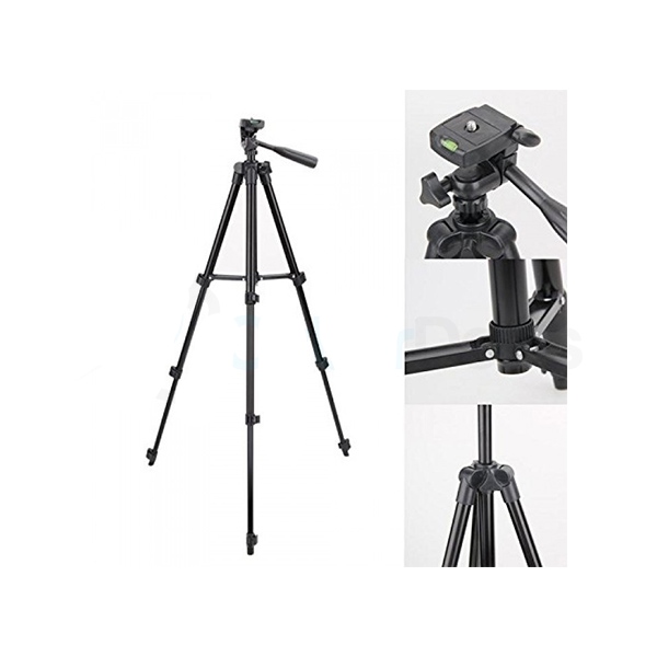 3120 Black Edition Tripod Stand for Phone and Camera Adjustable Aluminum Alloy.. 