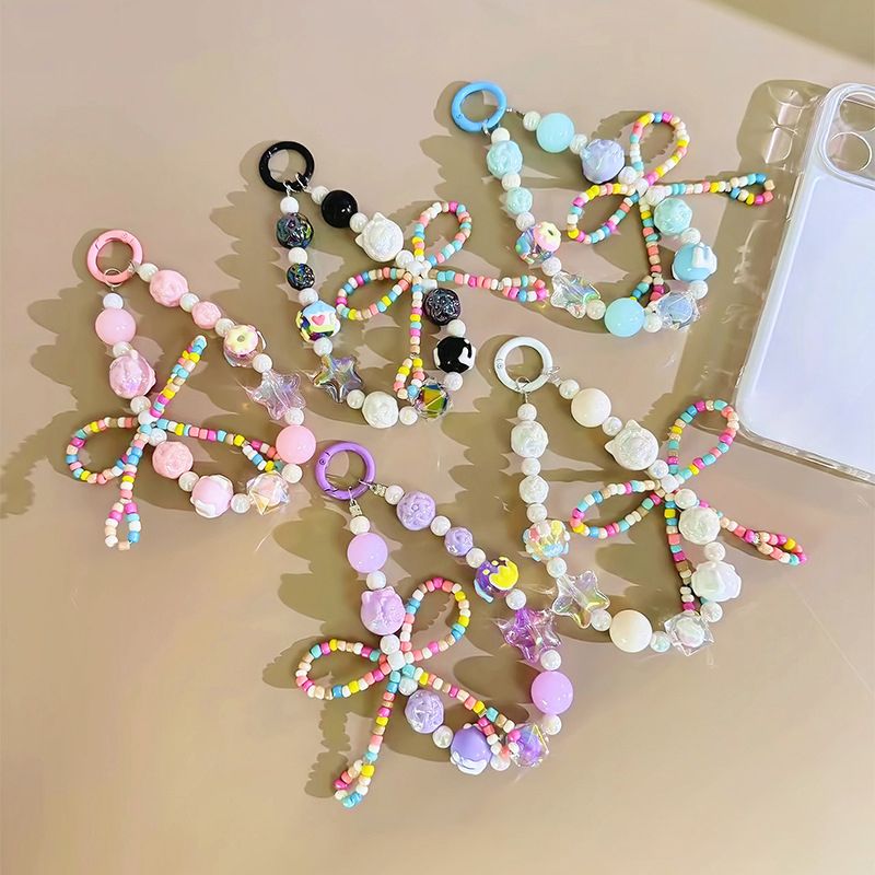 Color%20Bowknot%20Beaded%20Key%20Chain%20Sweet%20Phone%20Pendant%20W/Card%20Anti-Lost%20Wrist%20Strap%20Earphone%20Case%20Lanyard%20Bag%20Decor%20-%20Image%203