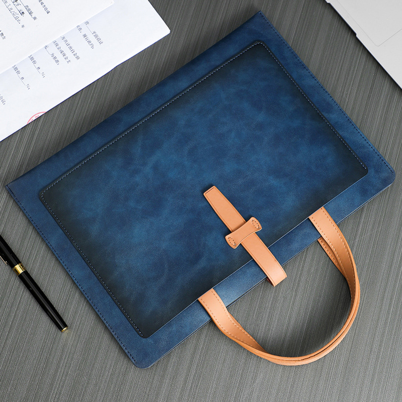 C&K Large capacity briefcase business document bag portable waterproof commuter bag handheld document bag