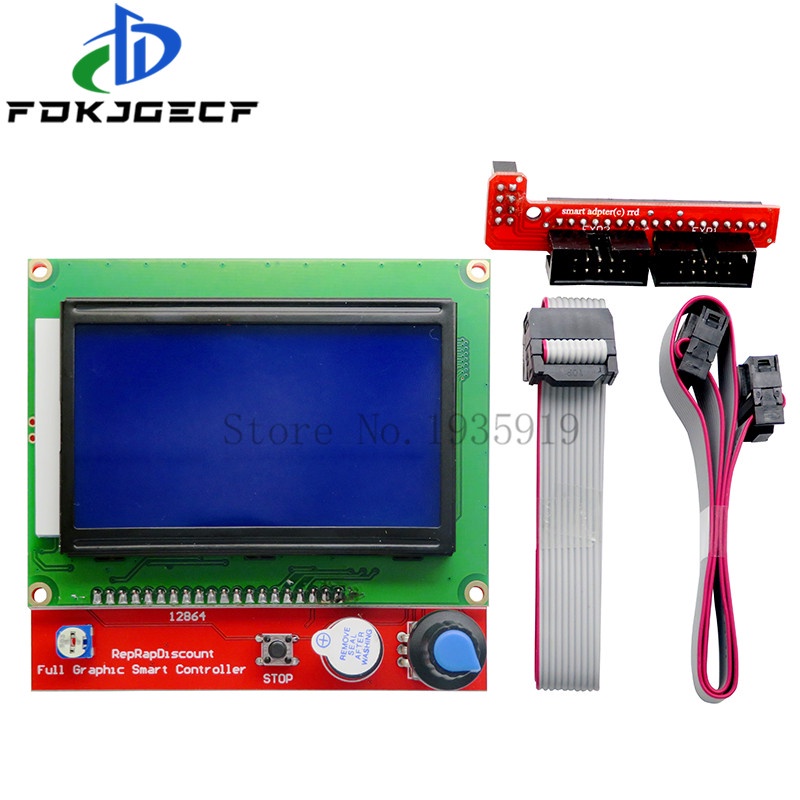 2004 12864 lcd display 3d printer reprap smart adapter controller reprap ramps 1.4 1.6 mega2560 board 2004lcd 12864lcd control integrated circuit