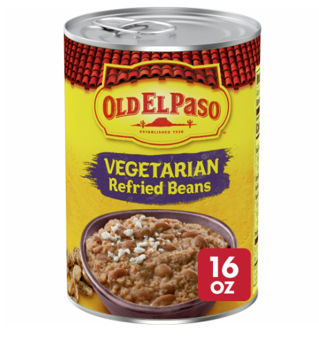 Đậu Pinto Nghiền Chay Old El Paso Vegetarian Refried Beans 453g