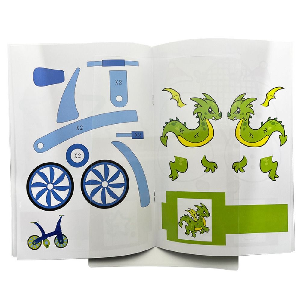 Cute 22/40 Patterns 3D Printing Pen Drawing Book Thick Paper Painting Template 3D Pen Paint Album Clear Plate Copying Drawing Board Early Education. 