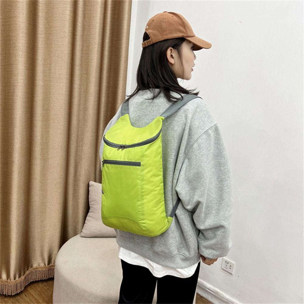 JACQU Waterproof Folding Backpack 15L Ultralight Camping Backpack Sports Backpack Foldable Travel Backpack for Hiking Cycling